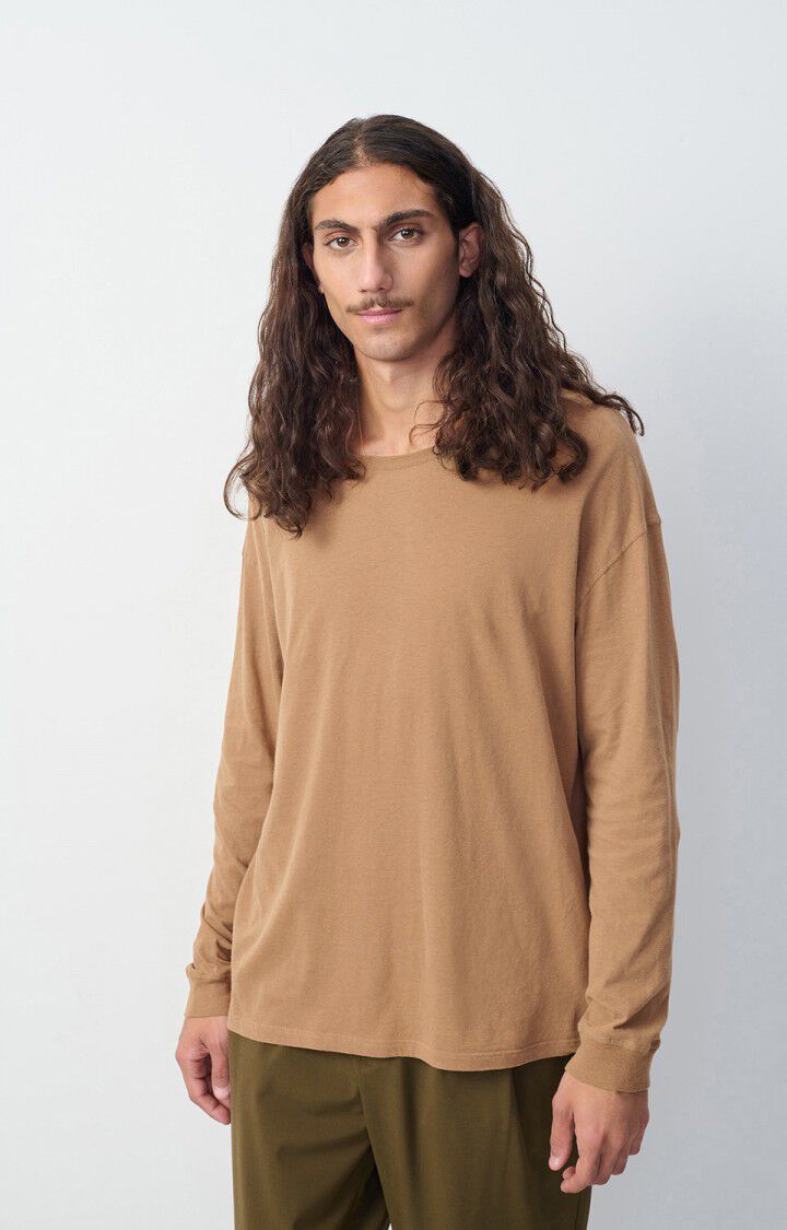 american vintage T-shirt homme Gamipy - NOISETTINE 60 Manches longues Marron - H24