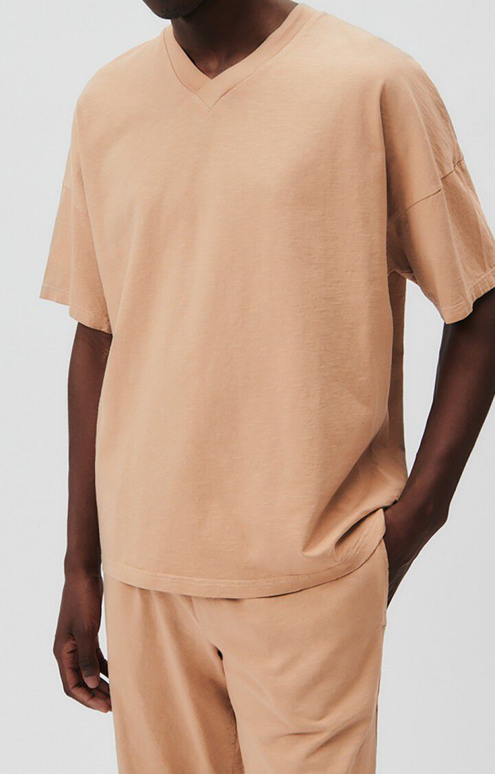 american vintage T-shirt homme Laweville - AVOINE VINTAGE 16 Manches courtes Marron - E23