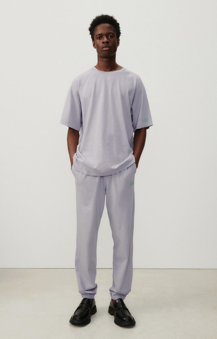 American Vintage T-shirt Homme Laweville - GRIS CHINE 40 Manches Courtes Gris - E24