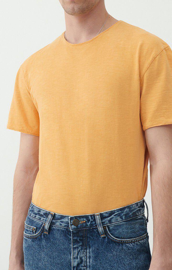american vintage T-shirt homme Laweville - SUNSET VINTAGE Manches courtes Jaune - E22