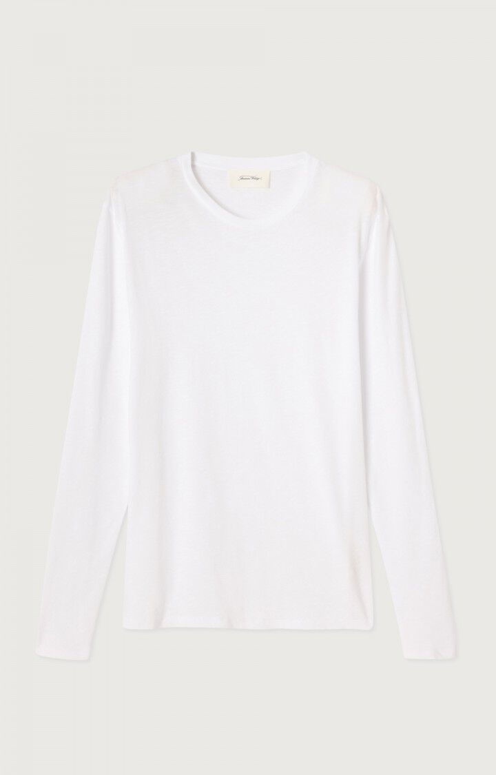 American Vintage T-shirt Homme Lirk - BLANC 68 Manches Longues Blanc - E24