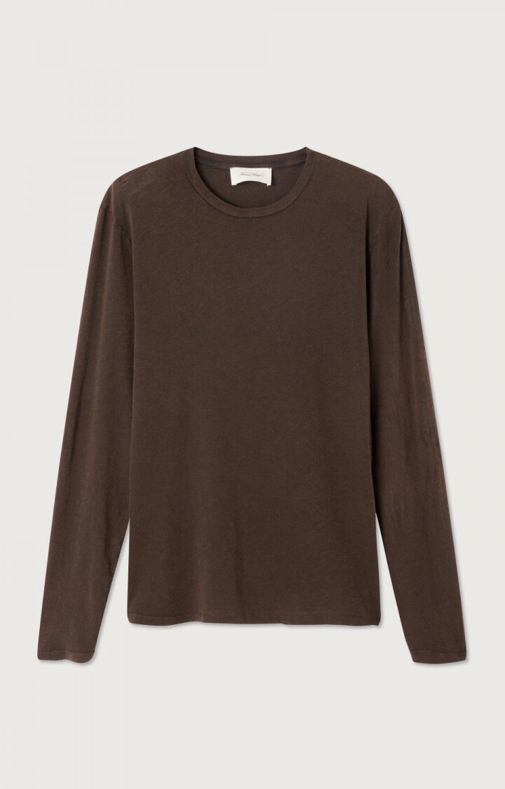 american vintage T-shirt homme Lirk - CAFE VINTAGE 68 Manches longues Marron - H23