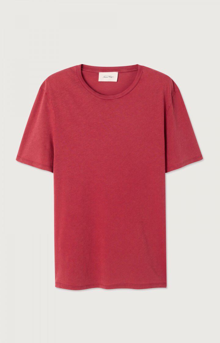 american vintage T-shirt homme Lirk - GRENAT VINTAGE 23 Manches courtes Rouge - H23