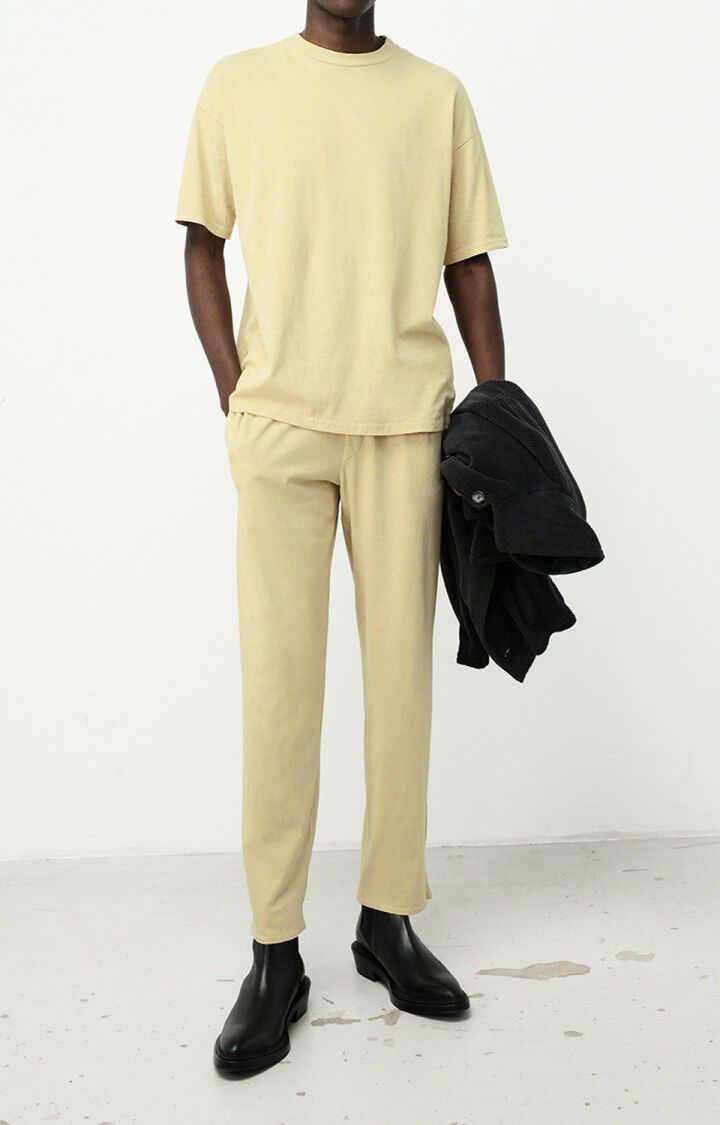 American Vintage T-shirt Homme Lopintale - PORRIDGE VINTAGE Beige - E22