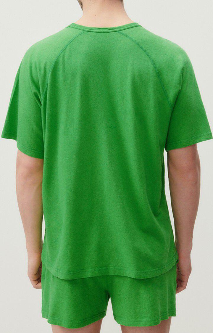 American Vintage T-shirt Homme Lopintale - PRAIRIE VINTAGE 40 Manches Courtes Vert - E23