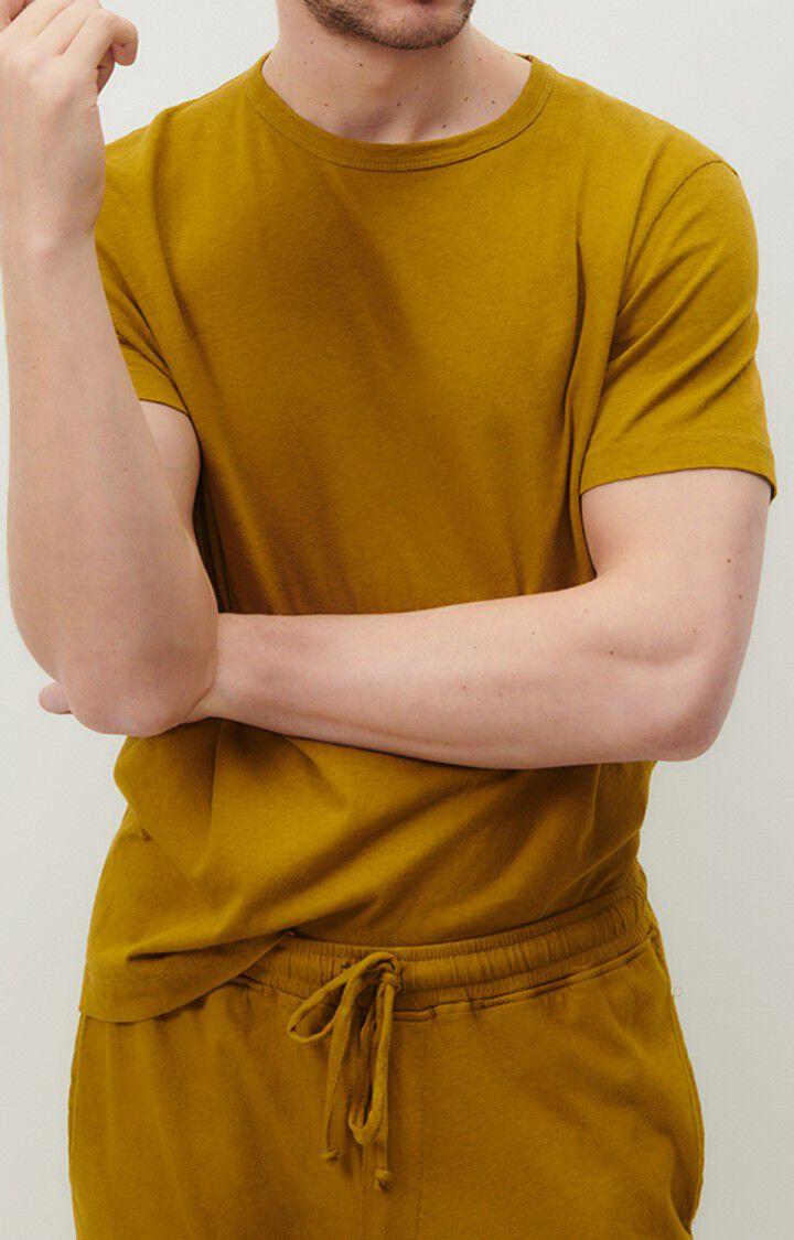 american vintage T-shirt homme Lopintale - SAFRAN VINTAGE 23 Manches courtes Marron - E23