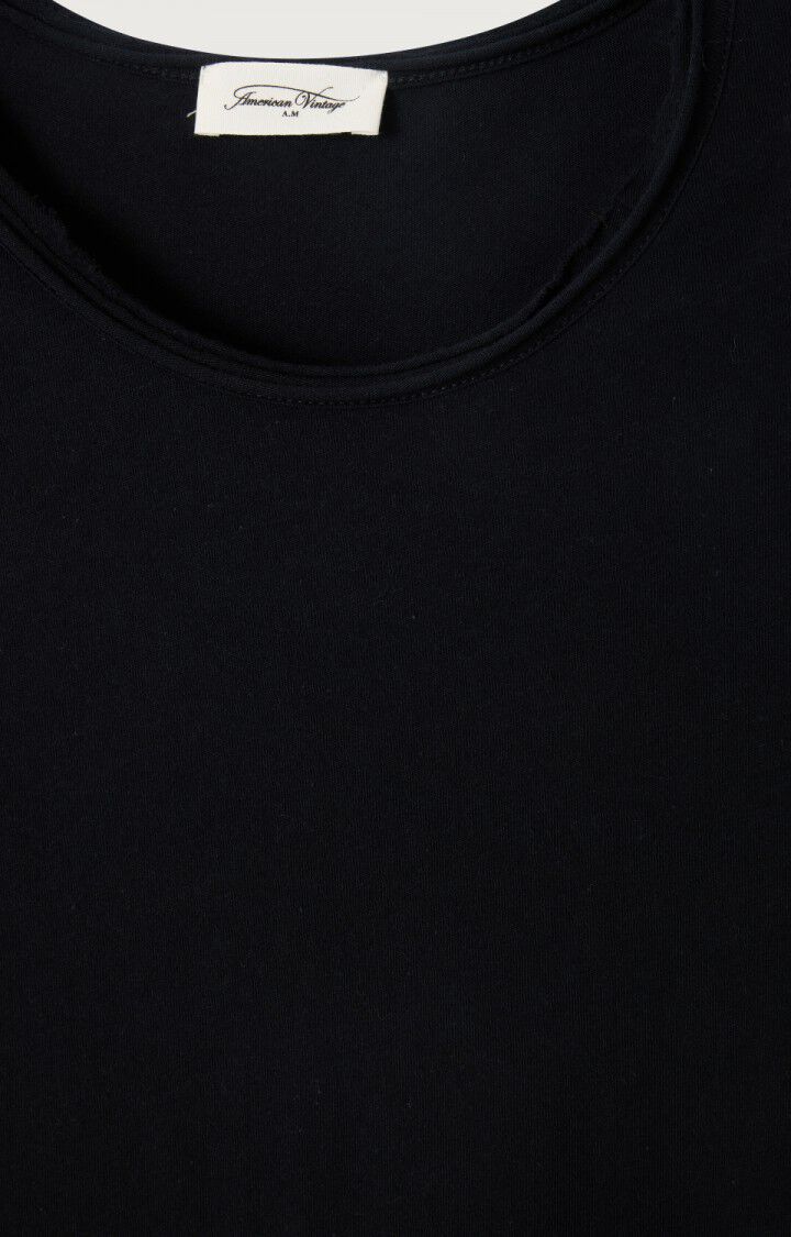 American Vintage T-shirt Homme Nouveau Mexique - NOIR 68 Manches Longues Noir - E24