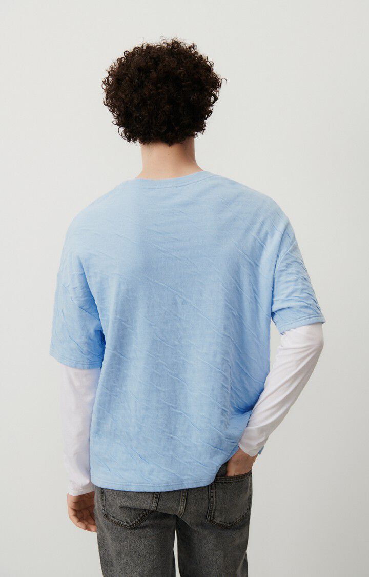 American Vintage T-shirt Homme Oloday - BANQUISE 20 Manches Courtes Bleu - E24