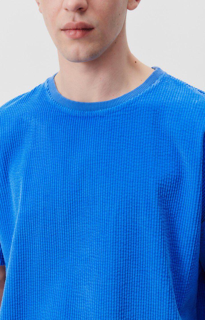 American Vintage T-shirt Homme Padow - RIVAGE VINTAGE 16 Manches Courtes Bleu - E24