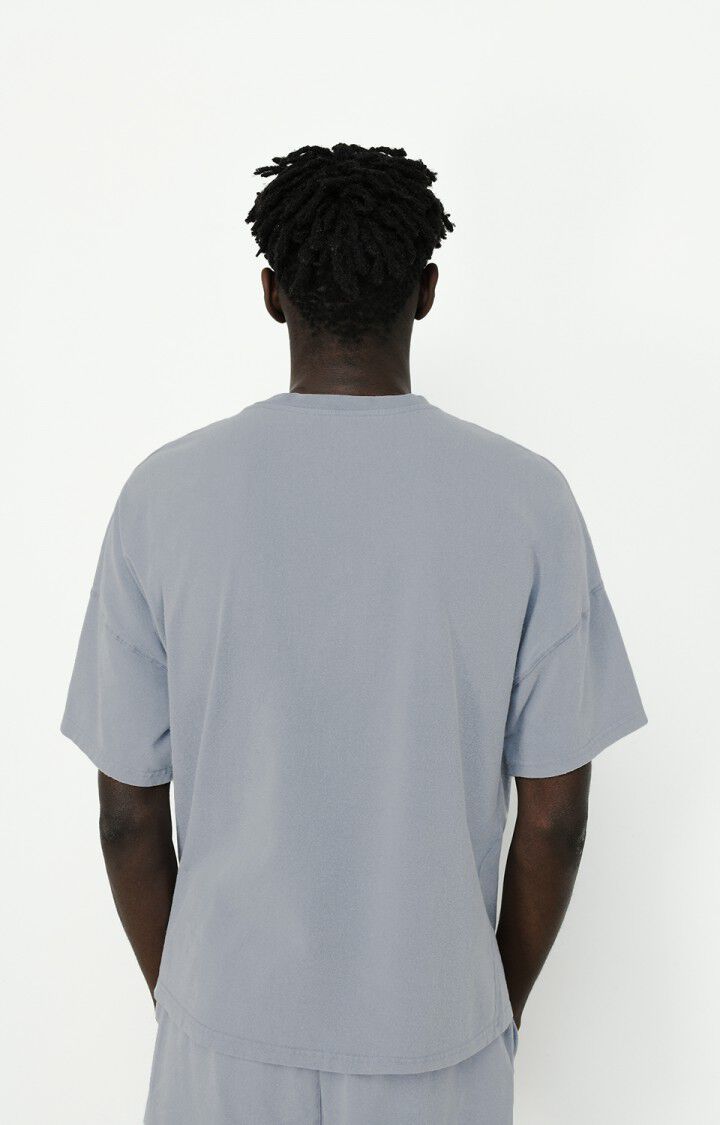 American Vintage T-shirt Homme Pyowood - HORIZON VINTAGE Bleu - E22
