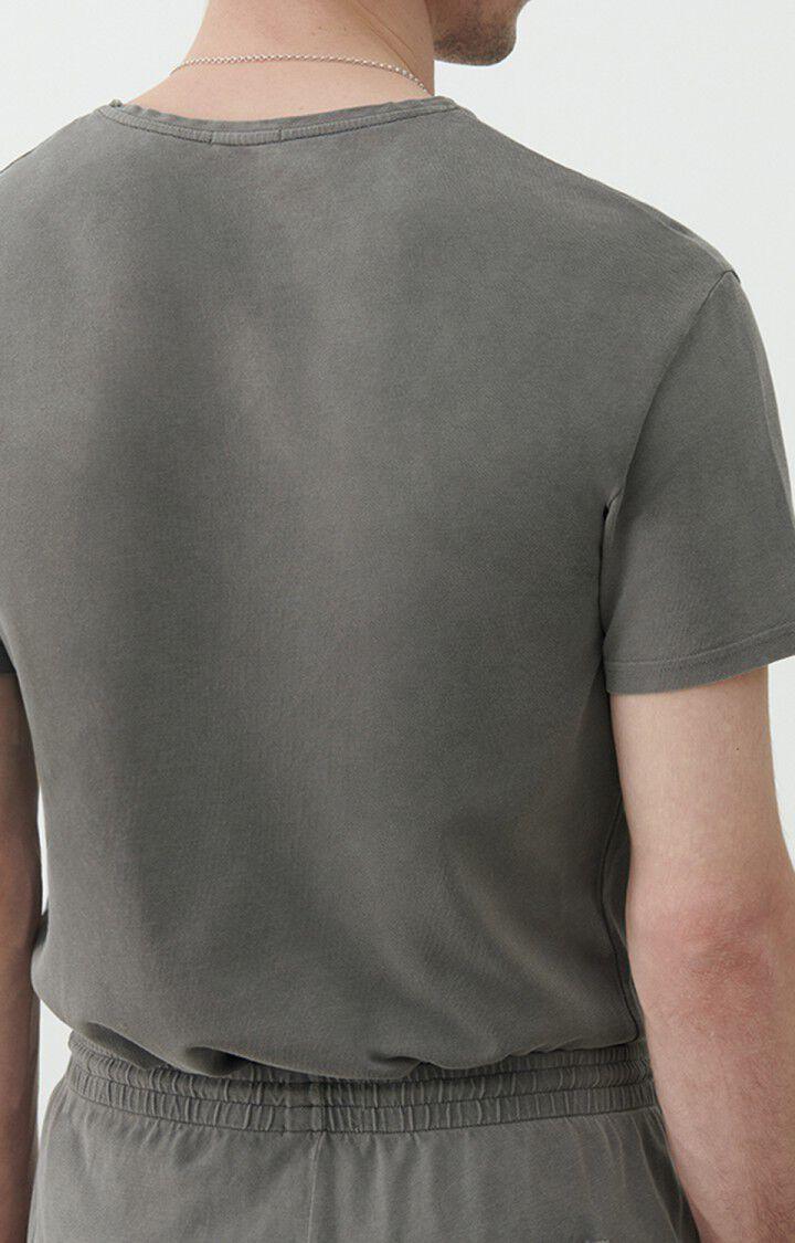 American Vintage T-shirt Homme Pyrastate - METAL VINTAGE Manches Courtes Gris - E22
