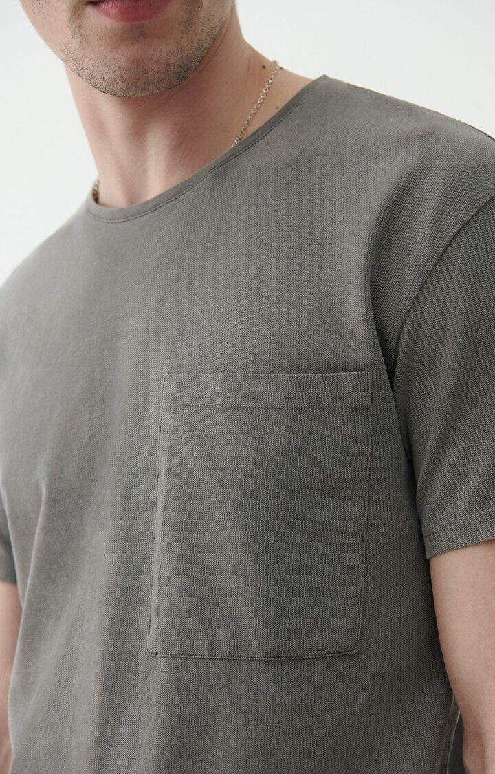 American Vintage T-shirt Homme Pyrastate - METAL VINTAGE Manches Courtes Gris - E22