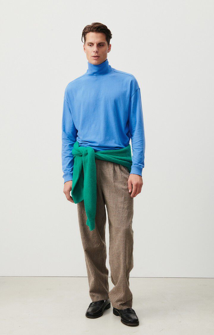 American Vintage T-shirt Homme Rakabay - BALTIQUE 60 Manches Longues Bleu - H23