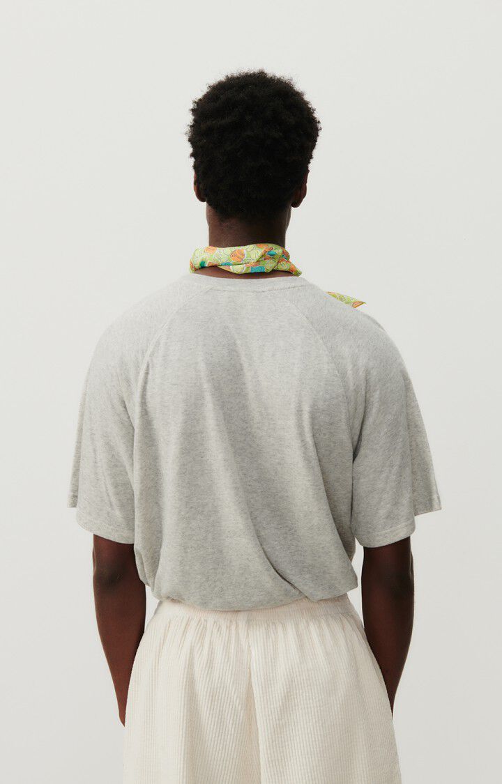 American Vintage T-shirt Homme Ruzy - GRIS CLAIR CHINE 39 Manches Courtes Gris - E24