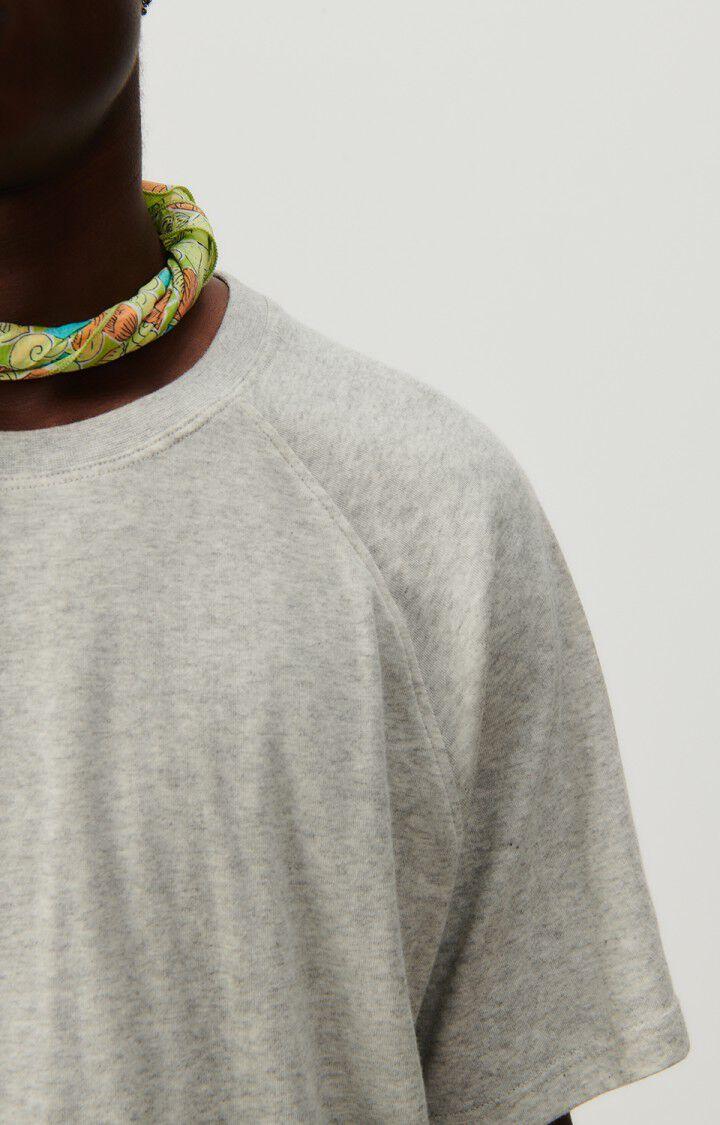 American Vintage T-shirt Homme Ruzy - GRIS CLAIR CHINE 39 Manches Courtes Gris - E24