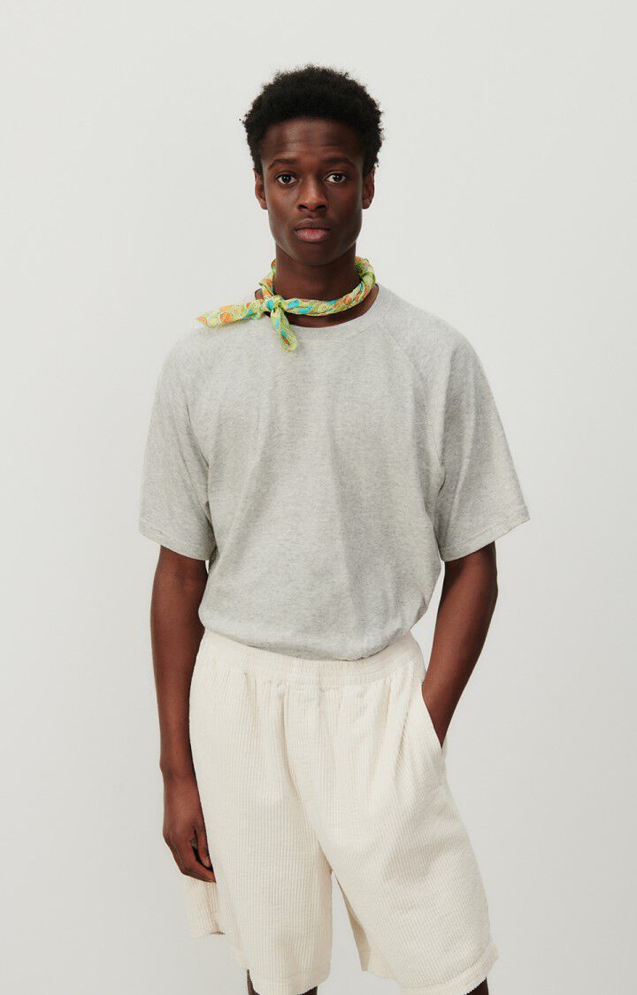 american vintage T-shirt homme Ruzy - GRIS CLAIR CHINE 39 Manches courtes Gris - E24