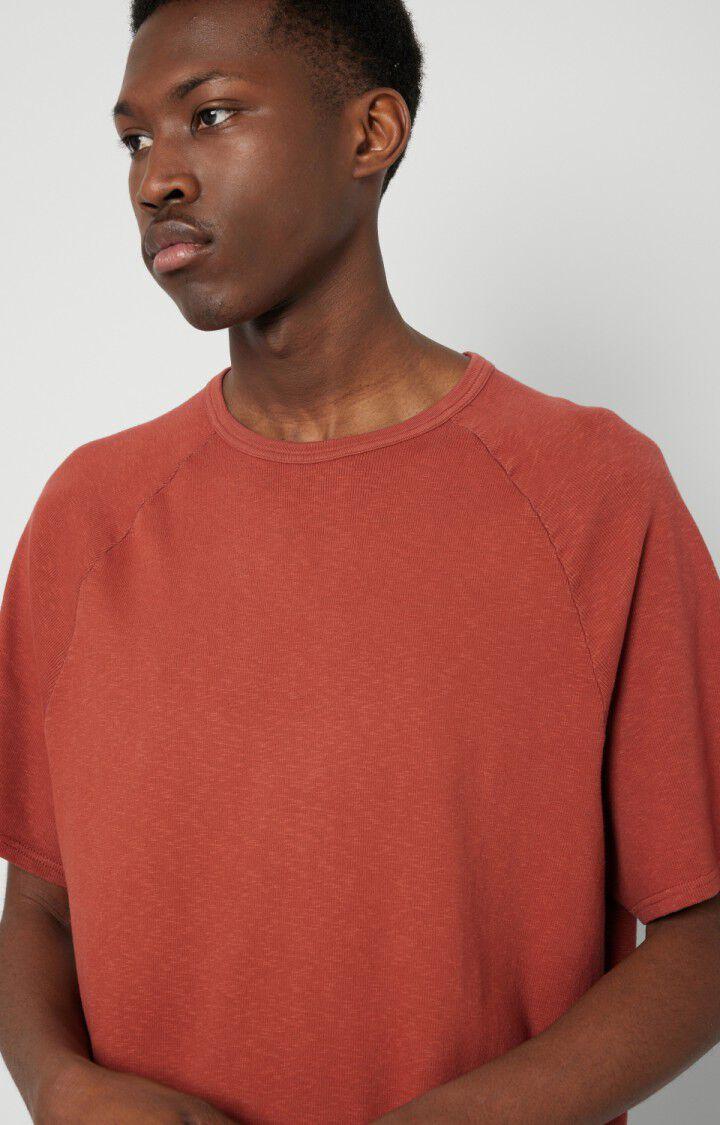 American Vintage T-shirt Homme Sonicake - TOMETTE VINTAGE Manches Courtes Rouge - E21