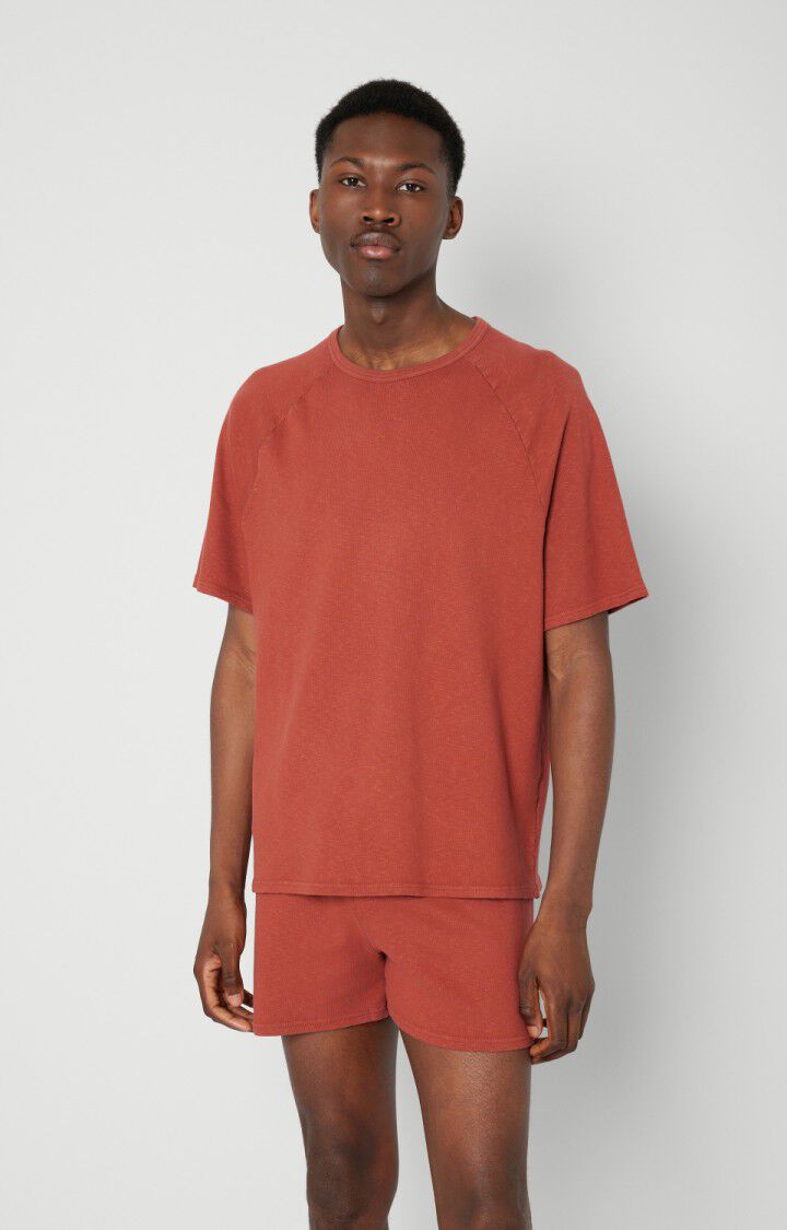 american vintage T-shirt homme Sonicake - TOMETTE VINTAGE Manches courtes Rouge - E21