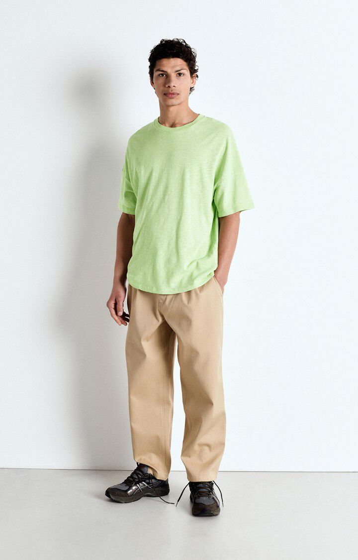 American Vintage T-shirt Homme Sonoma - AMANDE VINTAGE 16 Manches Courtes Vert - E25