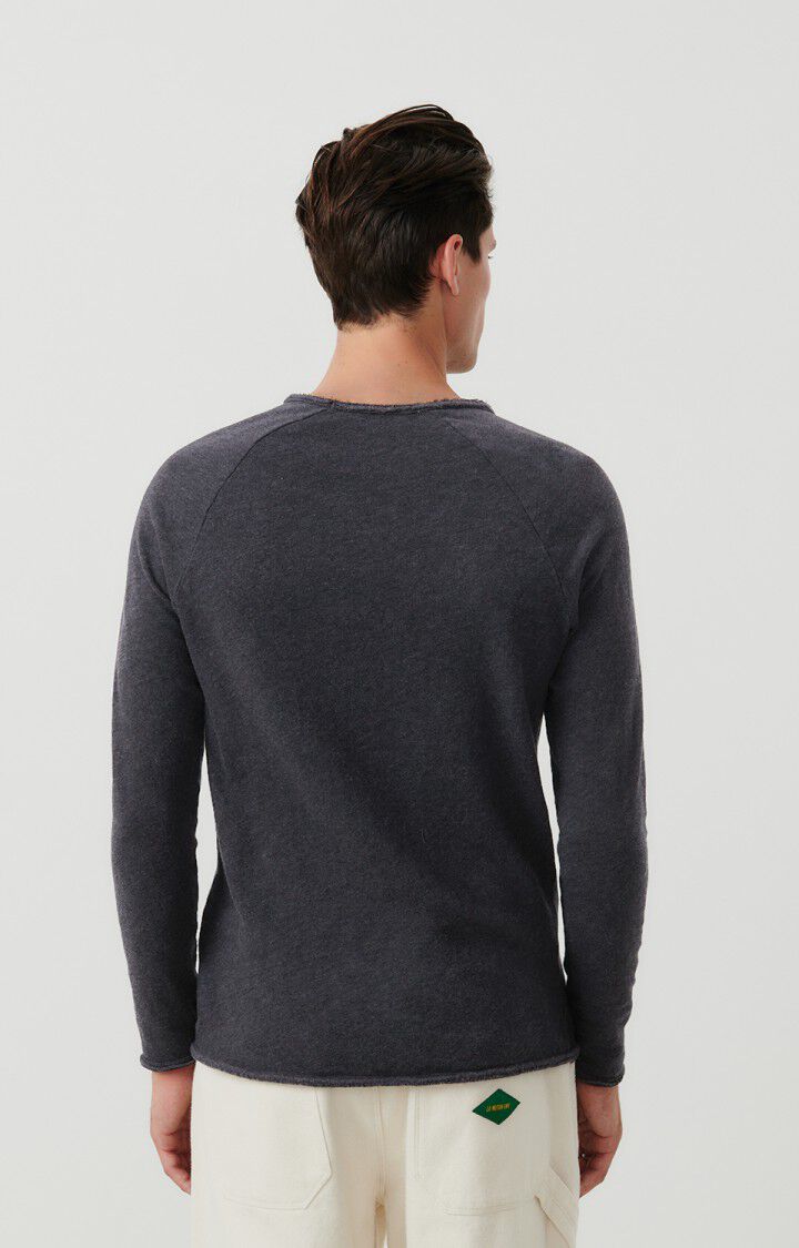 American Vintage T-shirt Homme Sonoma - ANTHRACITE CHINE 80 Manches Longues Gris - E25