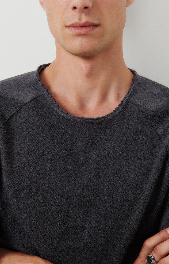 American Vintage T-shirt Homme Sonoma - ANTHRACITE CHINE 80 Manches Longues Gris - E25