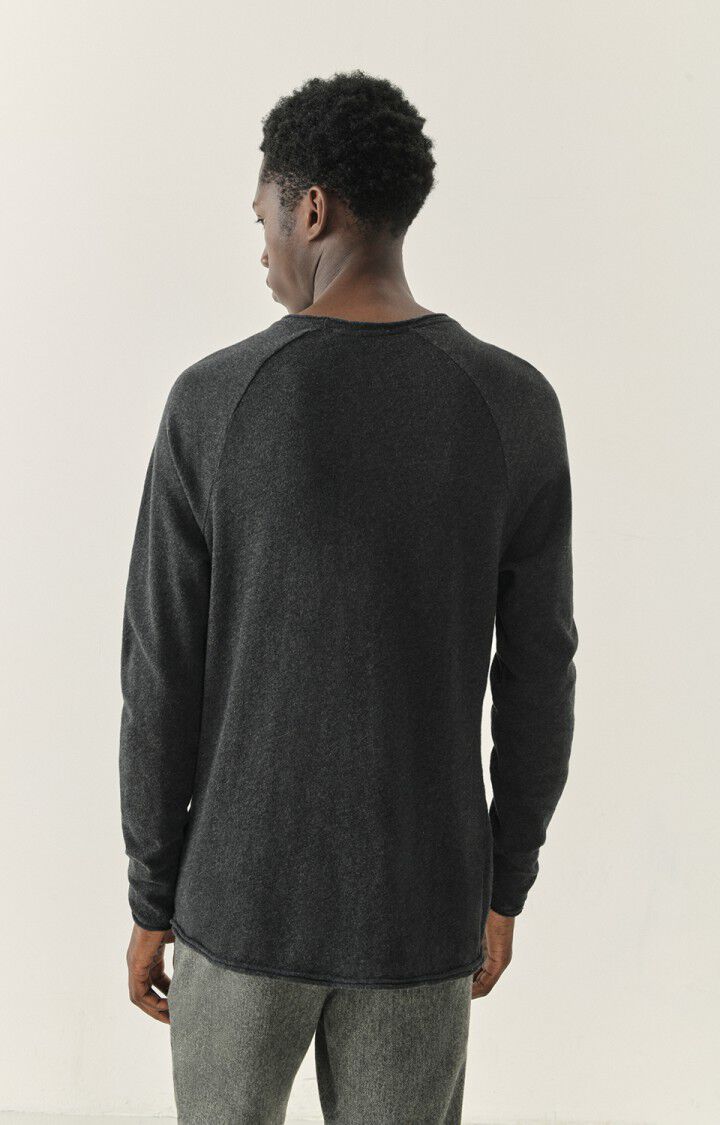 American Vintage T-shirt Homme Sonoma - ANTHRACITE CHINE 80 Manches Longues Gris - E24