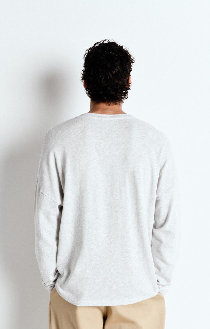 American Vintage T-shirt Homme Sonoma - ARCTIQUE CHINE 53 Manches Longues Gris - E25