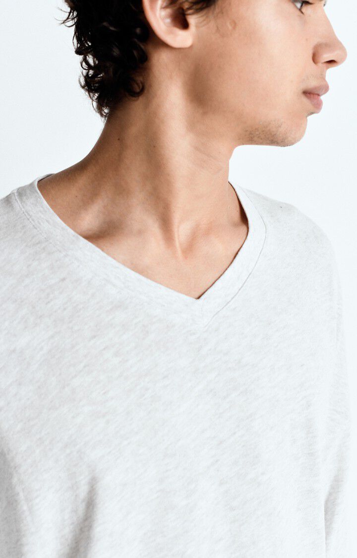 American Vintage T-shirt Homme Sonoma - ARCTIQUE CHINE 53 Manches Longues Gris - E25