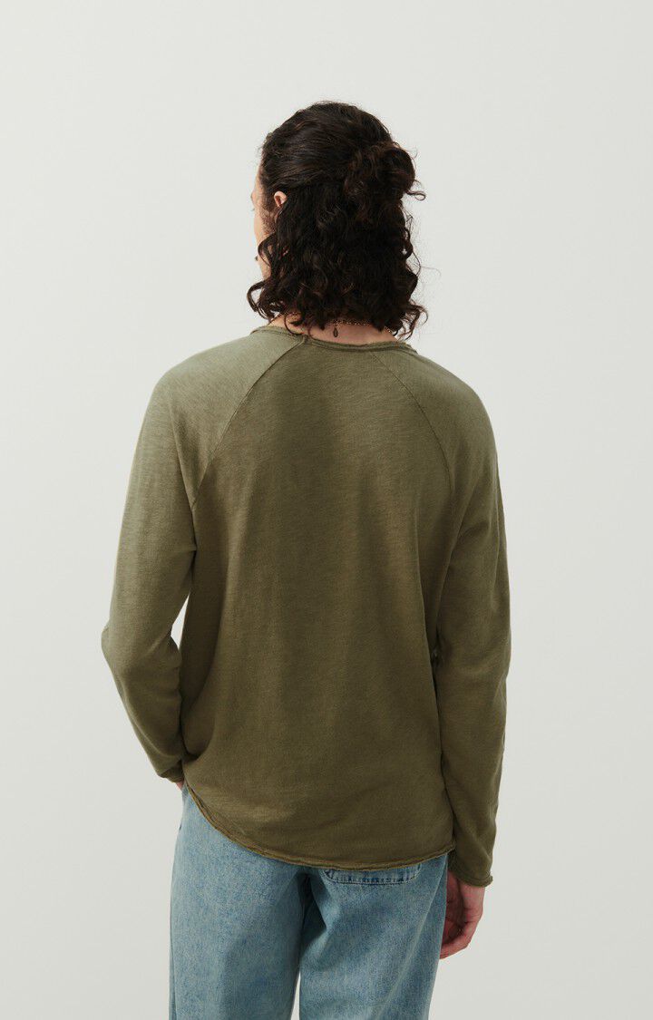 American Vintage T-shirt Homme Sonoma - ARTICHAUT VINTAGE 80 Manches Longues Vert - E24