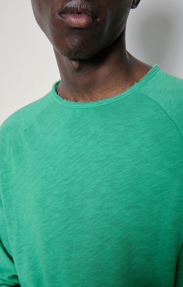 American Vintage T-shirt Homme Sonoma - BASILIC VINTAGE 80 Manches Longues Vert - E23