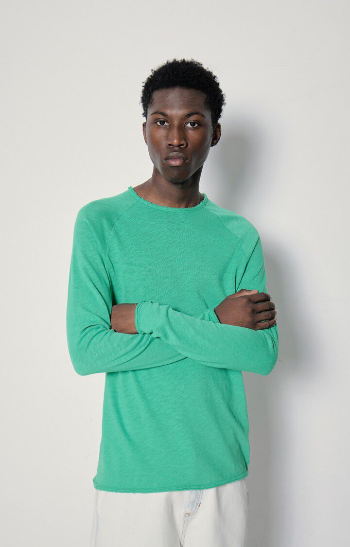 american vintage T-shirt homme Sonoma - BASILIC VINTAGE 80 Manches longues Vert - E23