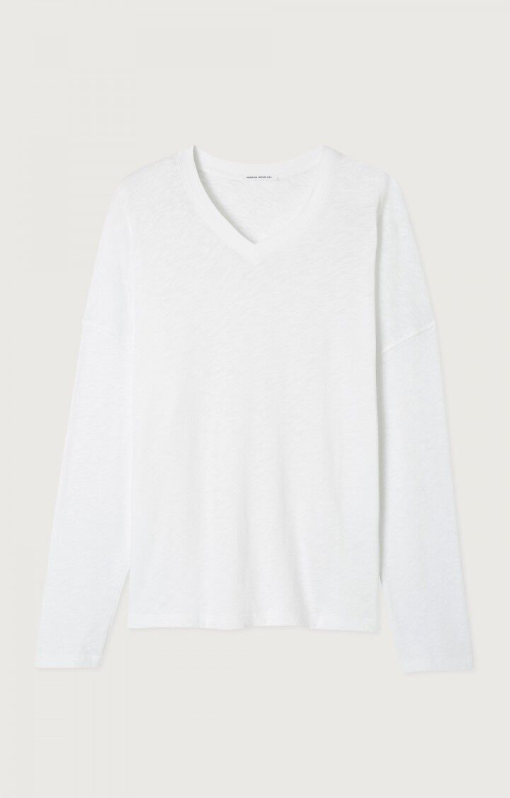 American Vintage T-shirt Homme Sonoma - BLANC 53 Manches Longues Blanc - E25