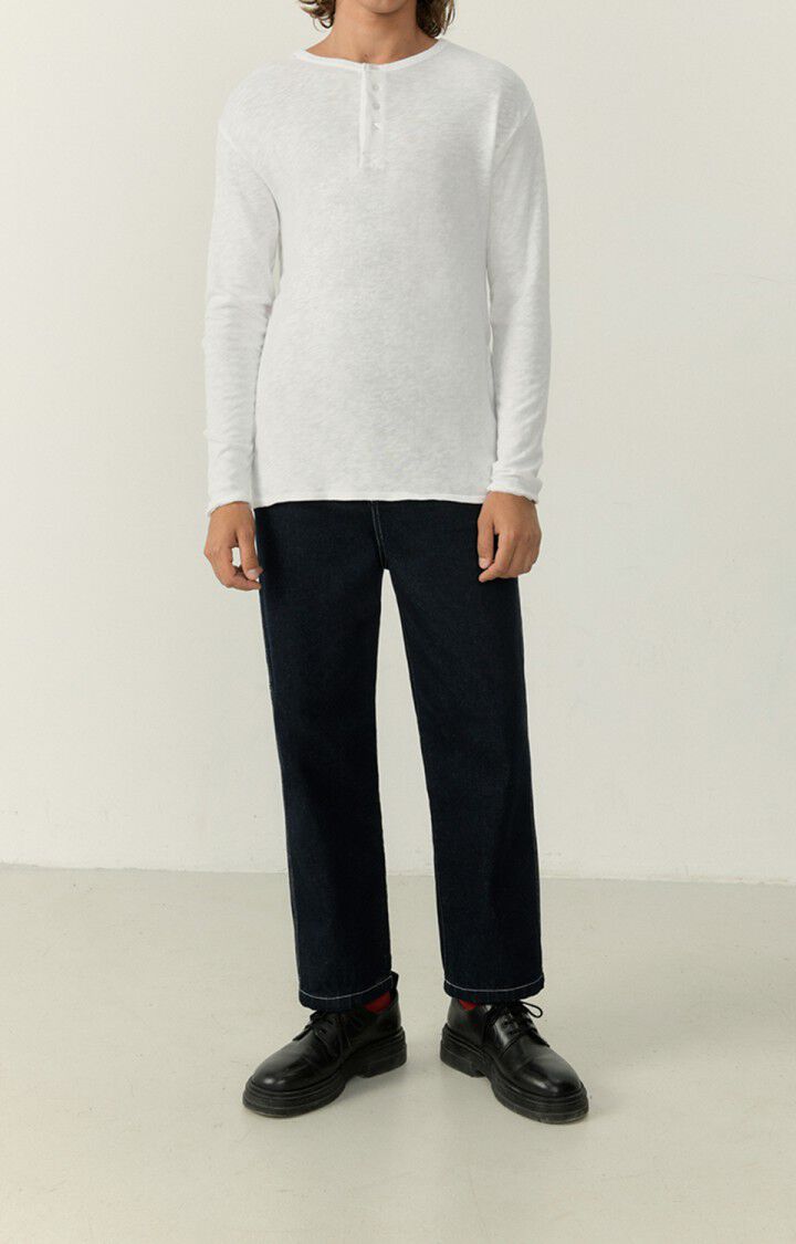 American Vintage T-shirt Homme Sonoma - BLANC 63 Manches Longues Blanc - H22