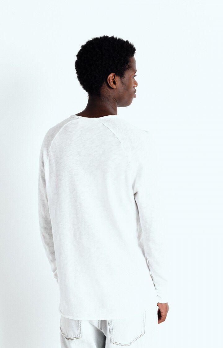 American Vintage T-shirt Homme Sonoma - BLANC 80 Manches Longues Blanc - E25