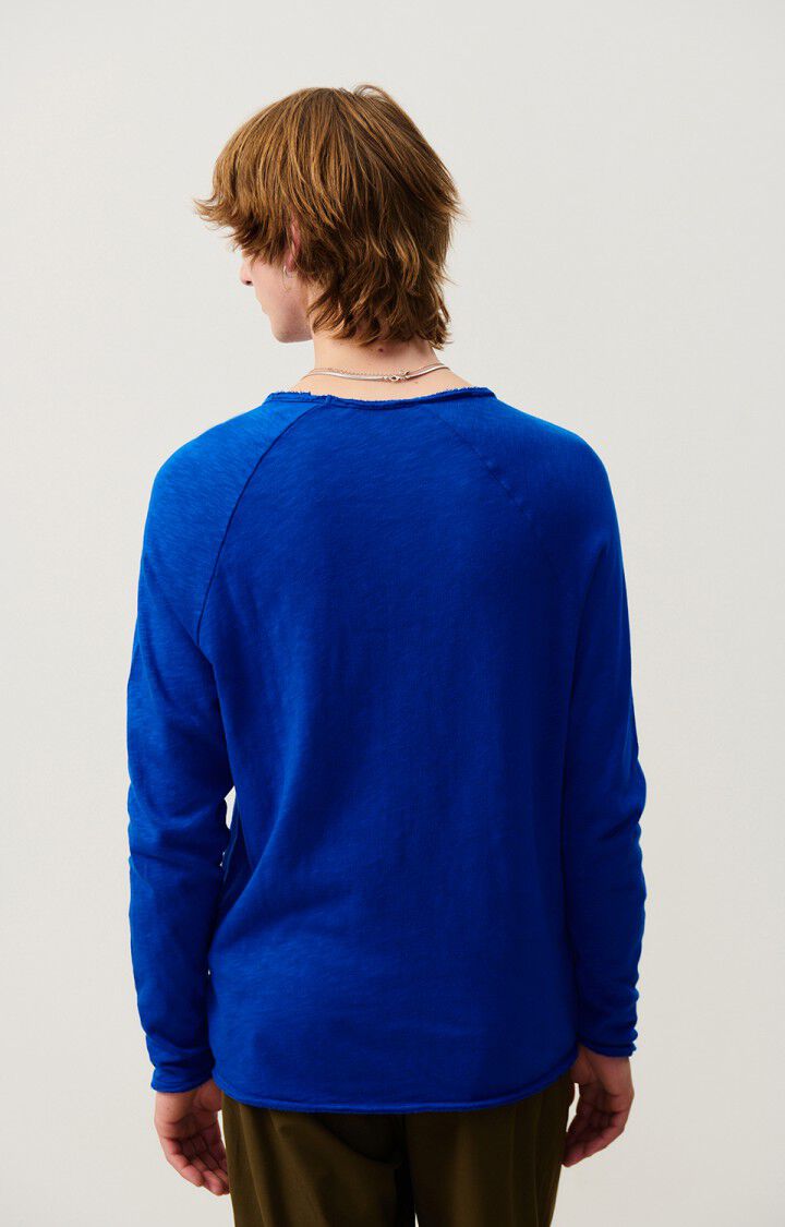 American Vintage T-shirt Homme Sonoma - BLEU DE PRUSSE VINTAGE 80 Manches Longues Bleu - H24