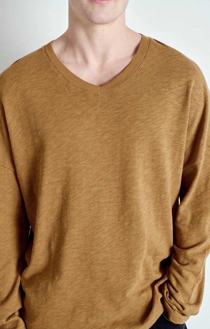 American Vintage T-shirt Homme Sonoma - CAMEL VINTAGE 53 Manches Longues Marron - E25