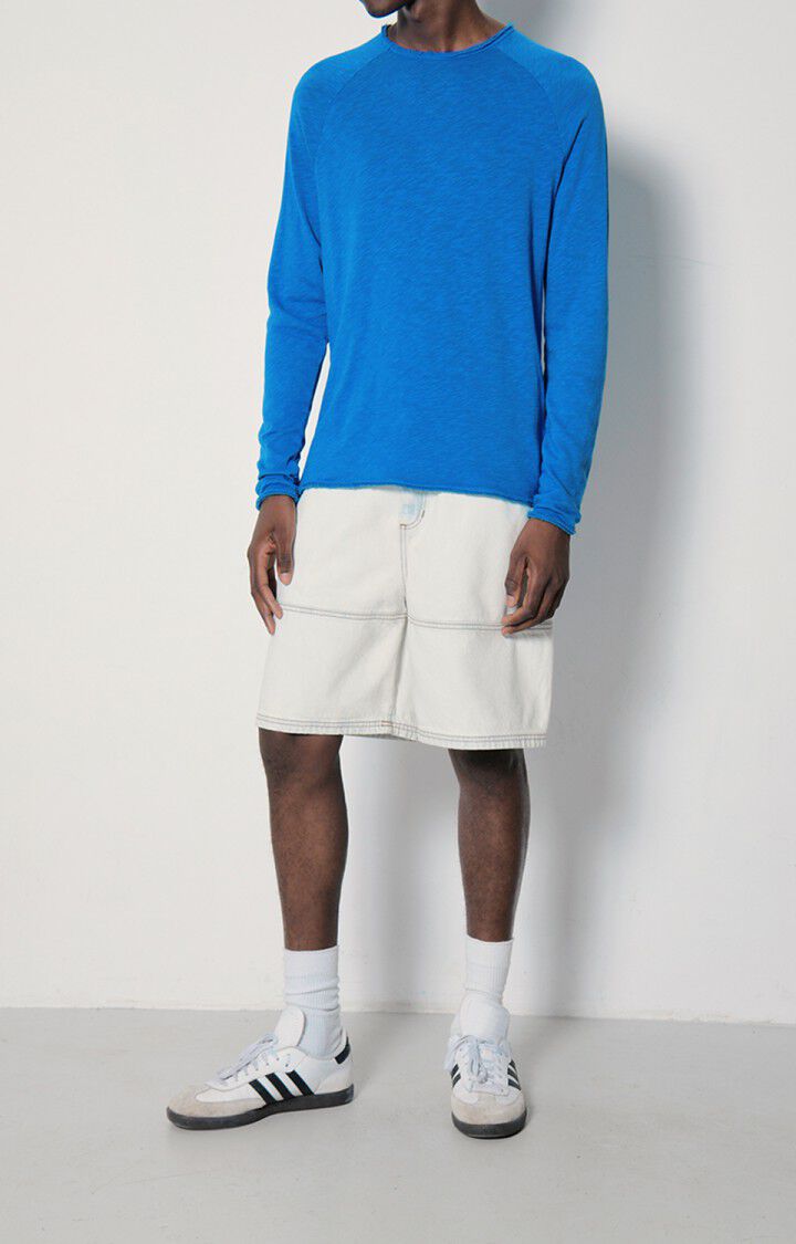 American Vintage T-shirt Homme Sonoma - COBALT VINTAGE 80 Manches Longues Bleu - E23