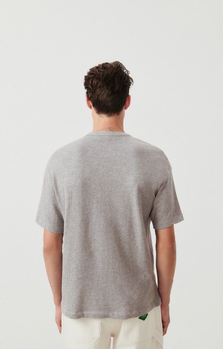 American Vintage T-shirt Homme Sonoma - GRIS CHINE 21 Manches Courtes Gris - E25