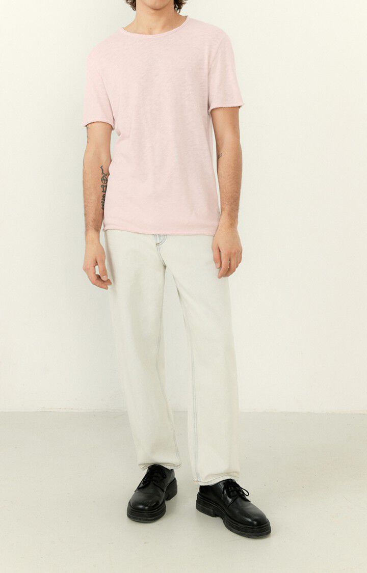 American Vintage T-shirt Homme Sonoma - GUIMAUVE VINTAGE 22 Manches Courtes Rose - E23