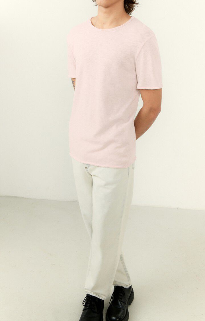 american vintage T-shirt homme Sonoma - GUIMAUVE VINTAGE 22 Manches courtes Rose - E23