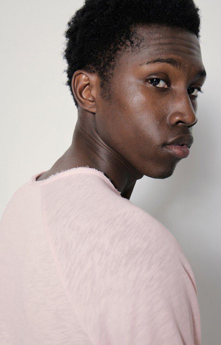 American Vintage T-shirt Homme Sonoma - GUIMAUVE VINTAGE 80 Manches Longues Rose - E23