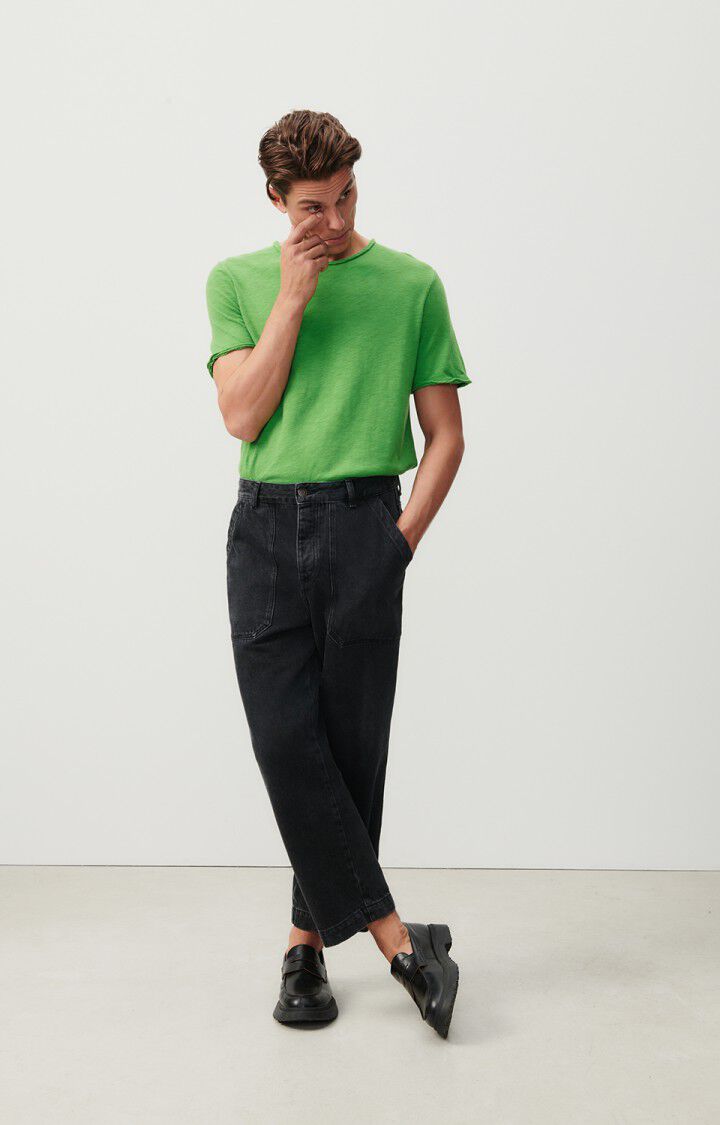 American Vintage T-shirt Homme Sonoma - JARDIN VINTAGE 23 Manches Courtes Vert - E24