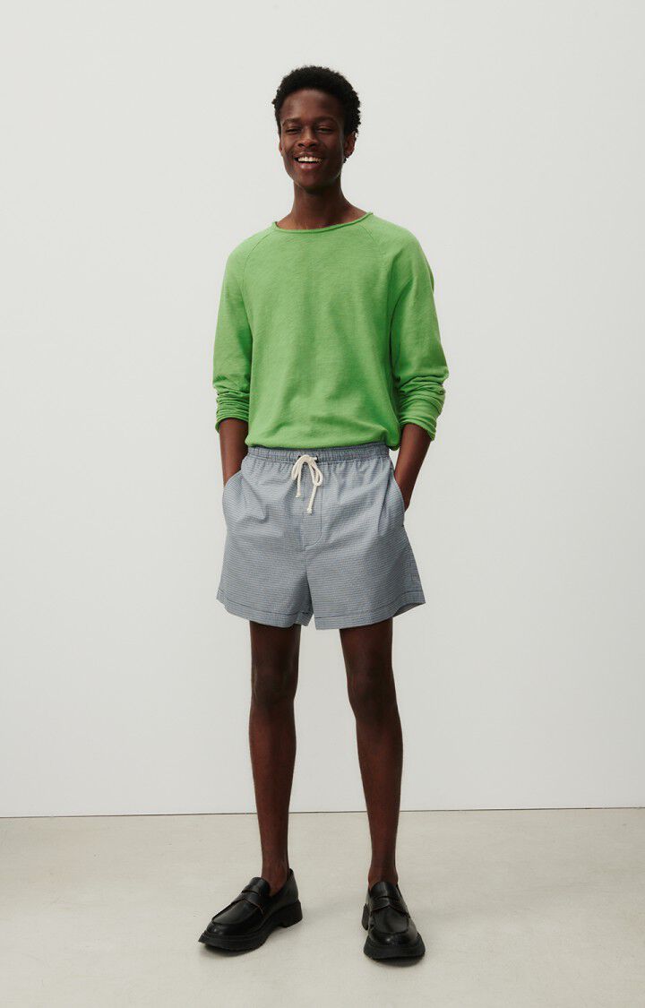 American Vintage T-shirt Homme Sonoma - JARDIN VINTAGE 80 Manches Longues Vert - E24