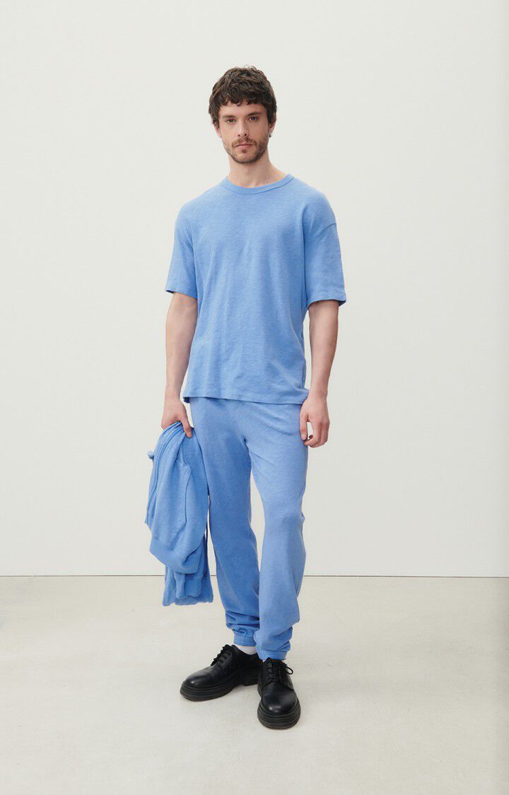 American Vintage T-shirt Homme Sonoma - LAC VINTAGE 21 Manches Courtes Bleu - H23