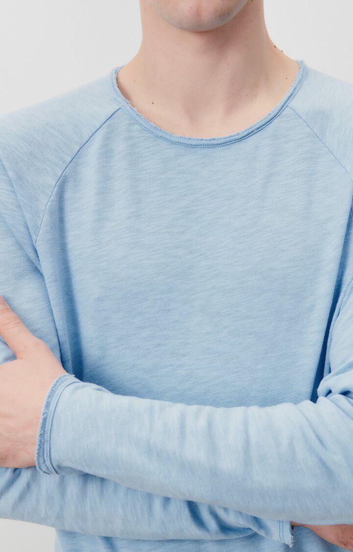 American Vintage T-shirt Homme Sonoma - LAGON VINTAGE 80 Manches Longues Bleu - E24