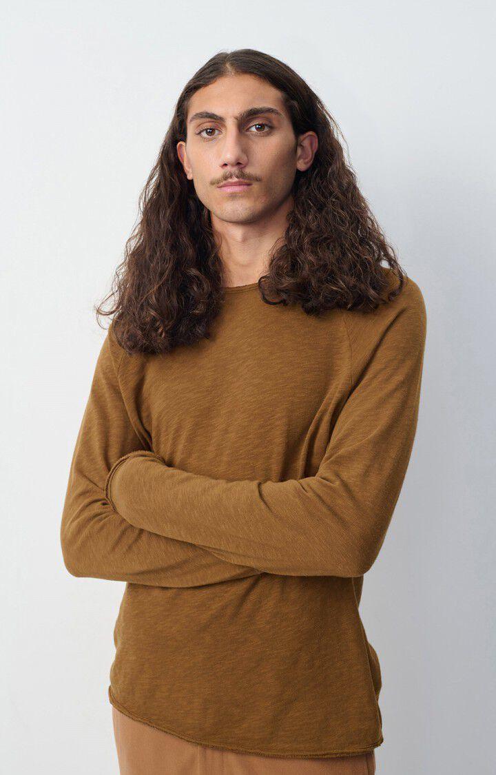 american vintage T-shirt homme Sonoma - MARRON GLACE VINTAGE 80 Manches longues Marron - H24