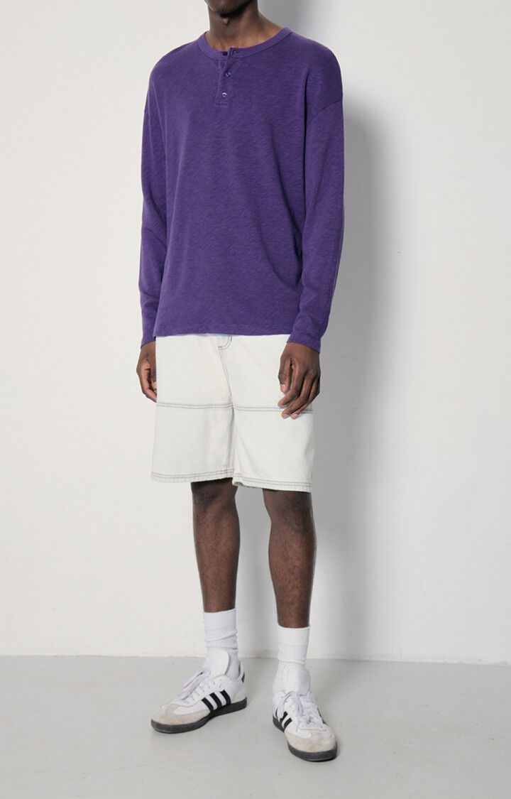 American Vintage T-shirt Homme Sonoma - MURIER VINTAGE 56 Manches Longues Violet - E23