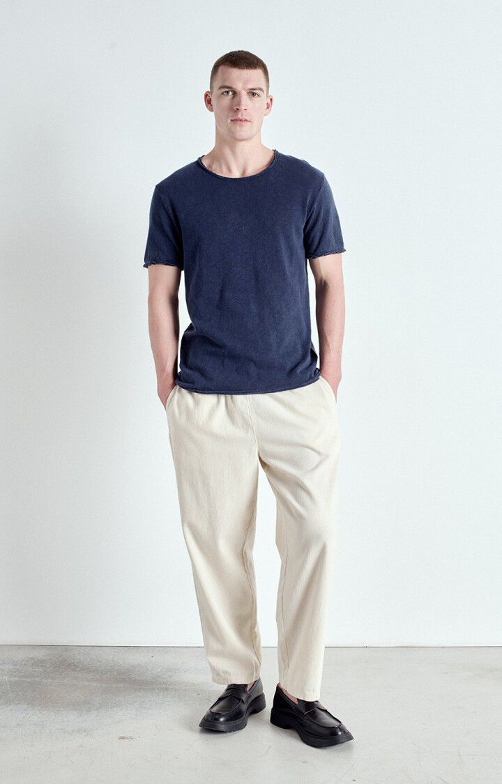 american vintage T-shirt homme Sonoma - NAVY VINTAGE 23 Manches courtes Bleu - E25