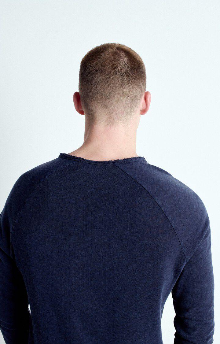 American Vintage T-shirt Homme Sonoma - NAVY VINTAGE 80 Manches Longues Bleu - E25