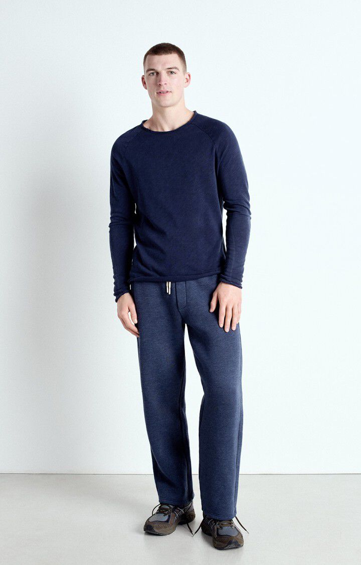 American Vintage T-shirt Homme Sonoma - NAVY VINTAGE 80 Manches Longues Bleu - E25